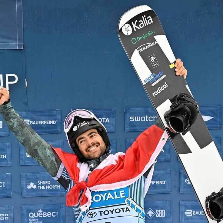 Canada's Grondin earns second silver of weekend in World Cup snowboard cross